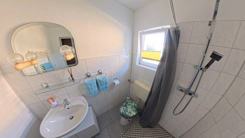 Modernes Bad im Bungalow
